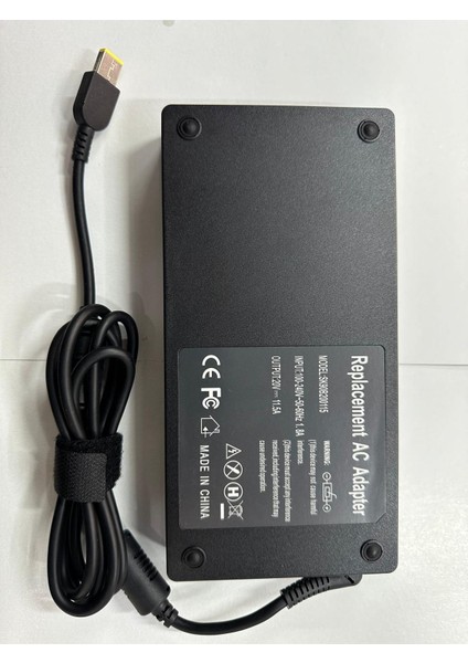 20 Volt 11.5 Amper 230 Watt Lenovo Uyumlu Adaptör 20 Volt 11.5 Amper USB Uçlu Adaptör