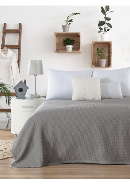 Pike Çift Kişilik Waffle Desenli Yatak Örtüsü Otel Tipi Lüx Pike fiyatları