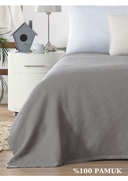 Pike Çift Kişilik Waffle Desenli Yatak Örtüsü Otel Tipi Lüx Pike modelleri