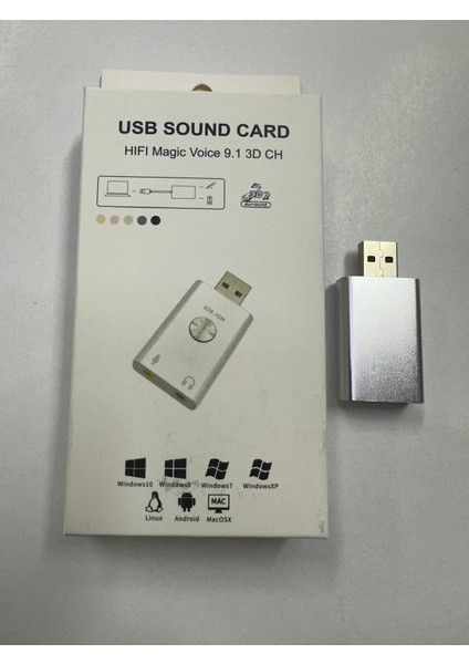 USB Ses Kartı Hifi Magic Voice 9.1 3D Ch Ses Kartı