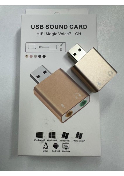 USB Ses Kartı 7.1 USB Ses Kartı