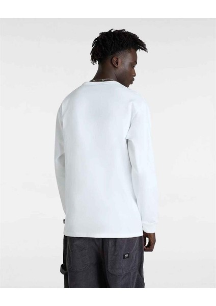 Erkek Beyaz Düz Sweatshirt Vans Off The Wall Iı Ls VN000G3ZWHT1 fiyatları