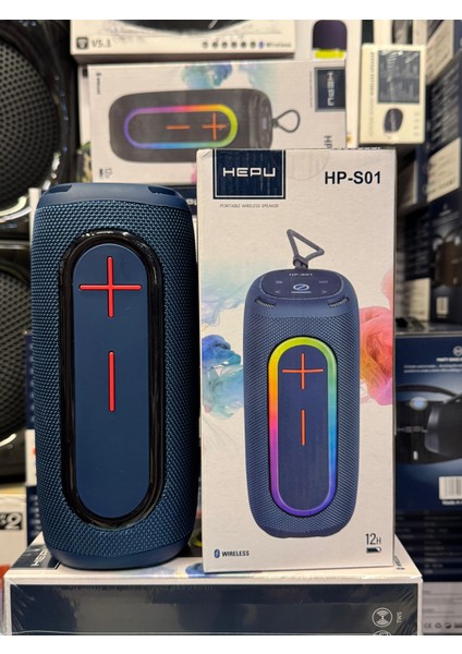 HP-S01 Taşınabilir Şarjlı Bluetooth Hoparlör 3000 Mah Rgb Aux.usb.tf 20W Rms Tws Type-C Şarj