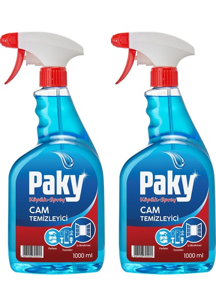 Cam Temizlik Köpüğü Trigger Sprey 2 x 1000 ml