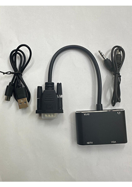 VGA HDMI Çevirici Ses Girişli VGA HDMI Çevirici Kaynak VGA Monitör HDMI