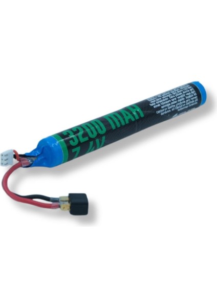 7.4V 3500MAH Lithium Ion Çubuk Airsoft Pil T-Plug