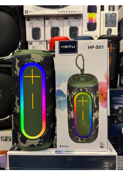 HP-S01 Taşınabilir Şarjlı Bluetooth Hoparlör 3000 Mah Rgb Aux.usb.tf 20W Rms Tws Type-C Şarj fırsatları