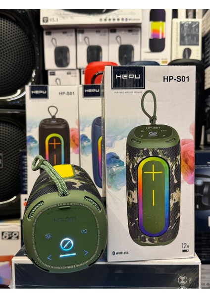 HP-S01 Taşınabilir Şarjlı Bluetooth Hoparlör 3000 Mah Rgb Aux.usb.tf 20W Rms Tws Type-C Şarj indirimleri