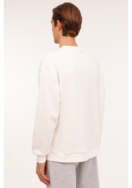 ml Yuma 16UZD102 4pr Ekru Erkek Sweatshirt