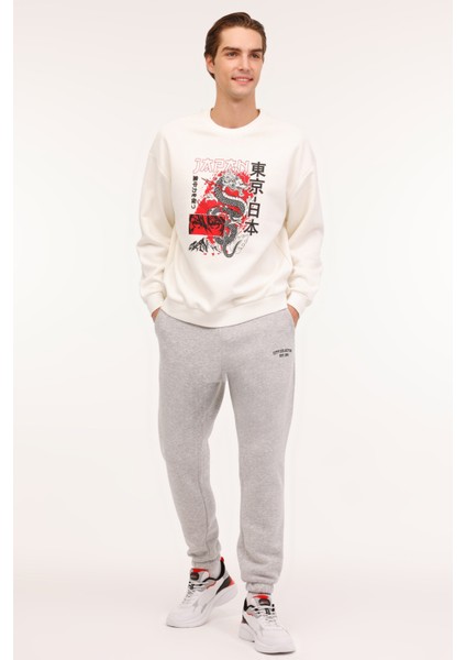 ml Yuma 16UZD102 4pr Ekru Erkek Sweatshirt