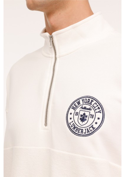 ml Fran 16ID108 4pr Ekru Erkek Sweatshirt