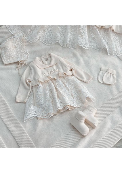 Kiz 0-3 Ay Elbiseli 5li Set
