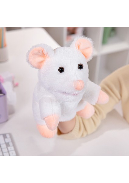 Fare Çocuk El Kuklası Oyuncak Çocuk Hediyesi Peluş Oyuncak 25CM (Yurt Dışından)