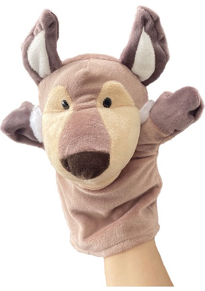 Ağız Açık Husky Çocuk Kukla Peluş Oyuncak Hediyesi 25CM (Yurt Dışından)