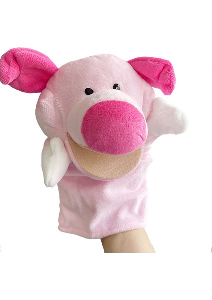 Ağız Açık Piglet Çocuk Kukla Peluş Oyuncak Hediyesi 25CM (Yurt Dışından)