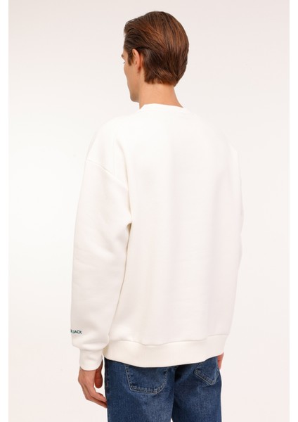 ml Fran 16ID118 4pr Ekru Erkek Sweatshirt