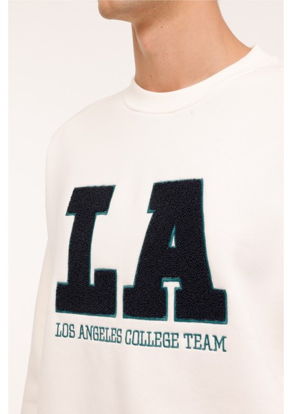 ml Fran 16ID118 4pr Ekru Erkek Sweatshirt
