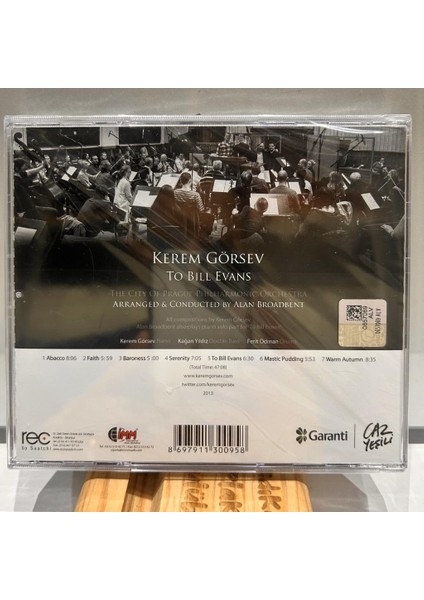 Kerem Görsev and the City of Prague Philharmonic ‎– To Bill Evans CD CD