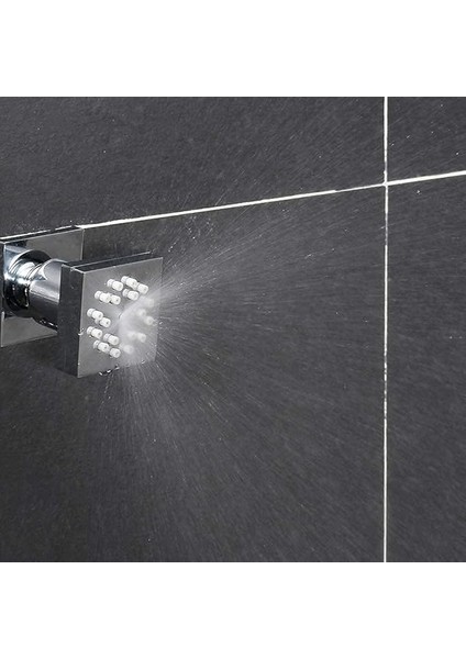 Drettyer Duş Vücut Sprey Jetleri, 2'si 1 Arada Pirinç Spa Duş Başlığı Masaj Jeti Duvara Monte 2 Fonksiyonlu Duş Başlığı Nozulları Vücut Spreyi Dahili Döner Top modelleri