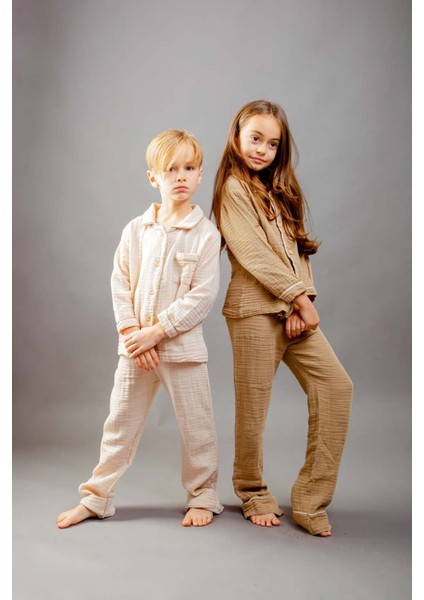 Çocuk Müslin Pijama Takımı