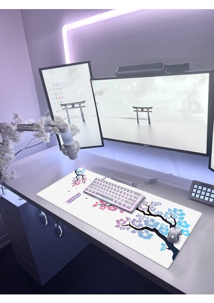 Pro Gaming Mouse Pad 70X30 cm Cherry Blossom Mouse Pad Xl Büyük Oyuncu Mouse Pad Speed Mouse Pad