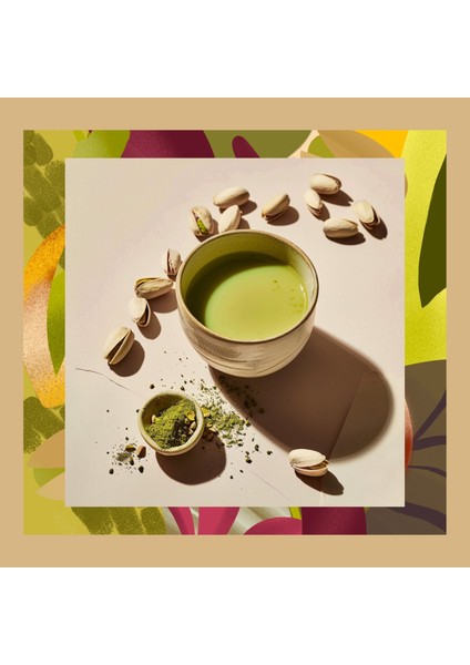 Pistachio Matcha - Antep Fıstığı Aromalı Matcha, 50 Gr