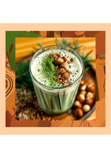 Hazelnut Matcha - Fındık Aromalı Matcha, 50 Gr