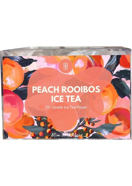 Peach Rooibos Ice Tea Pack 5 x 20 gr