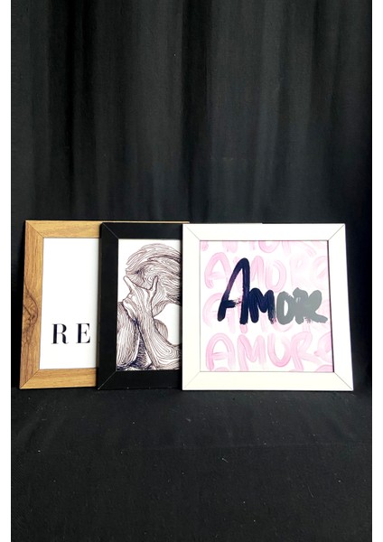 6 Adet 15X15 Çerçeve - Mdf Çerçeve - Fotoğraf Çerçevesi - Kare Çerçeve modelleri