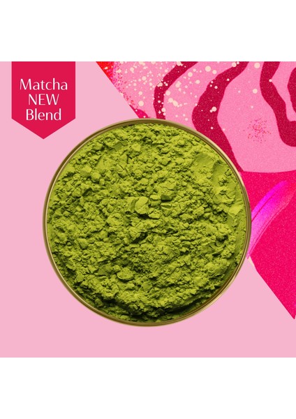 Raspberry & Strawberry Matcha Ahududulu ve Çilekli Matcha 50 gr