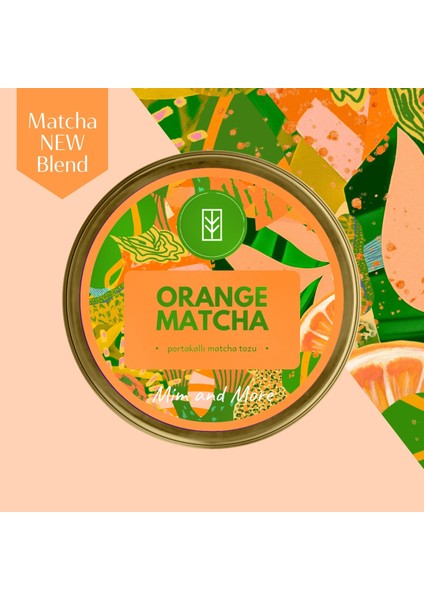 Orange Matcha - Portakal Aromalı Matcha, 25 Gr
