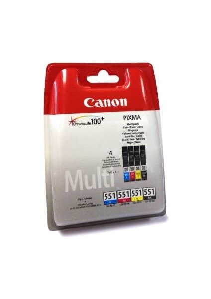Tonersepeti Canon CLI-551CMYBK Multipack Kartuş