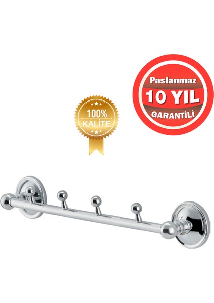 Paslanmaz Pirinç Bella 4'lü Set Askılık