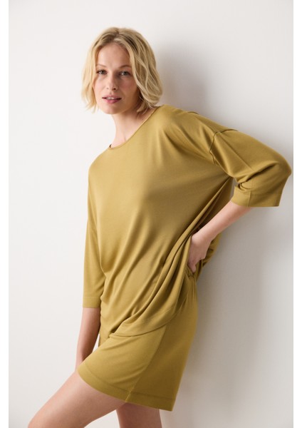 Aging Collagen Sarı Şort Pijama Takımı