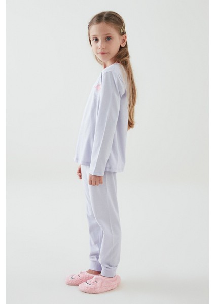 Kız Çocuk Dino 4lü Pijama Takımı