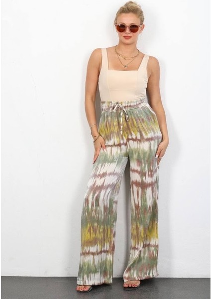 Batik Desenli Saten Pantolon fiyatları