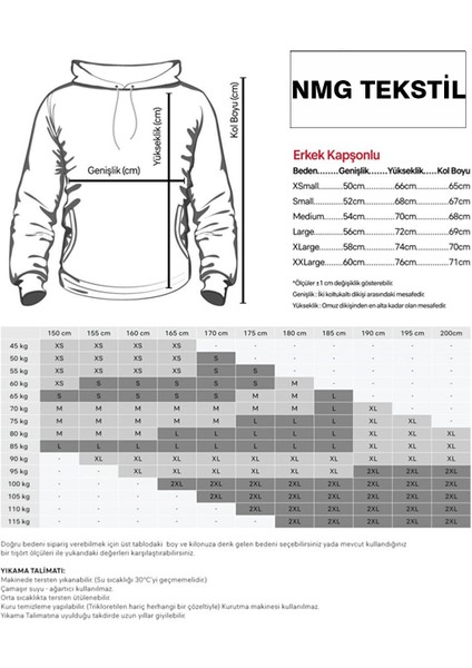 Unisex Premium Pamuk Beyaz Instink Baskılı 3 Iplik Kapüşonlu Sweatshirt