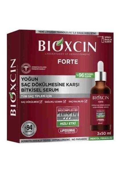 Forte Serum 3X50 ml Yoğun Saç Dökülmesine Karşı