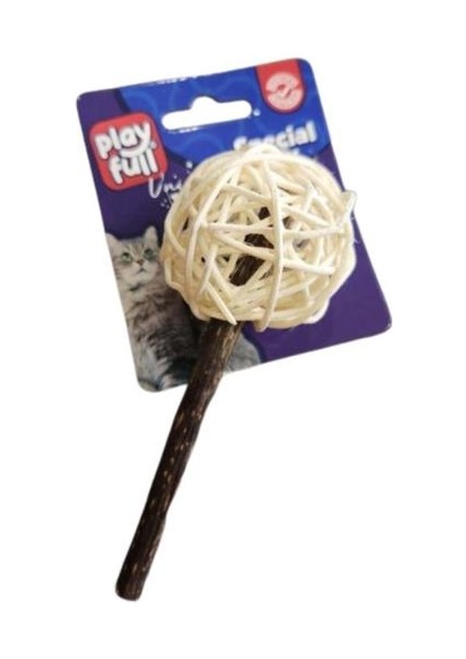 Ahşap Kedi Oyuncağı 13,5 cm