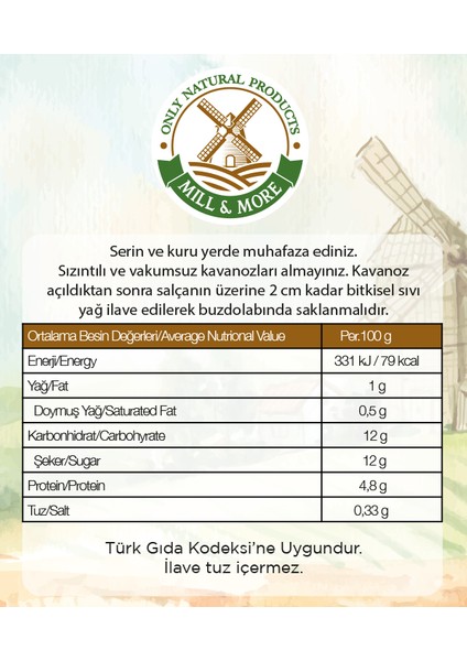 Mill & More Organik Tuzsuz Domates Salçası 650 g