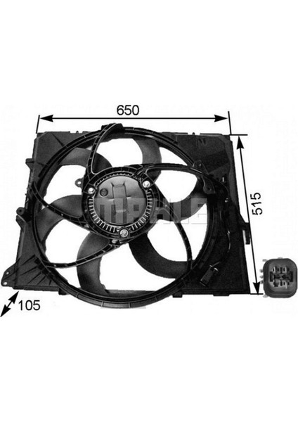 Fan Motoru Bmw E87 E90 N43 N45 N46 13