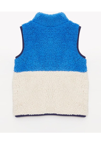 Dik Yaka Renk Bloklu Polar Erkek Bebek Yelek fiyatları