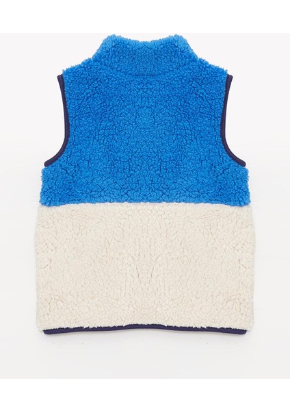 Dik Yaka Renk Bloklu Polar Erkek Bebek Yelek indirimleri