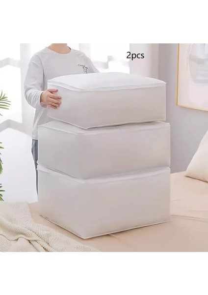 9 Adet Beyaz Küçük Boy Baza Altı & Gardrop Yorgan Ve Kıyafet Hurcu 30x22,5x20 modelleri