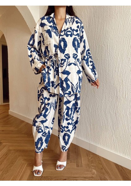 Desenli Şalvar Kimono Takım fiyatları