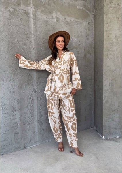 Desenli Şalvar Kimono Takım fiyatları