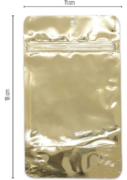 11*18,5*7 Gold Metalize Kilitli Doypack 50 Adet modelleri