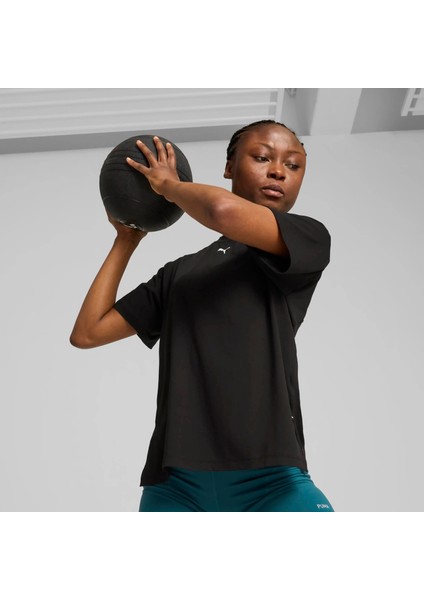 Kadın Siyah Puma Cloudspun Tee - Reg Siyah Kadın T-Shirt