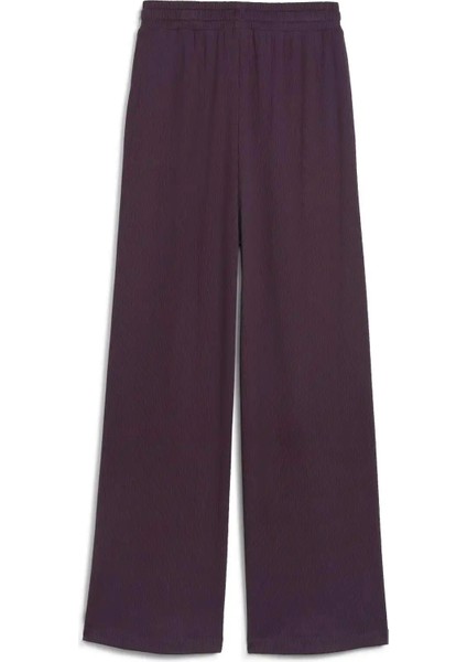 Kadın Siyah Puma Classıcs Ribbed Relaxed Pant Siyah Kadın Eşofman Altı