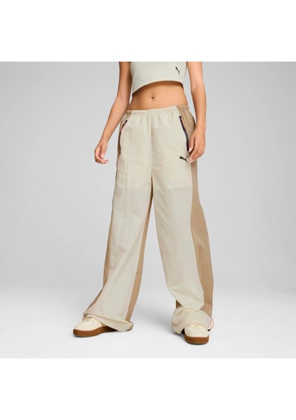 Kadın Beyaz Puma Dare To Parachute Pants Kırık Beyaz Kadın Eşofman Altı